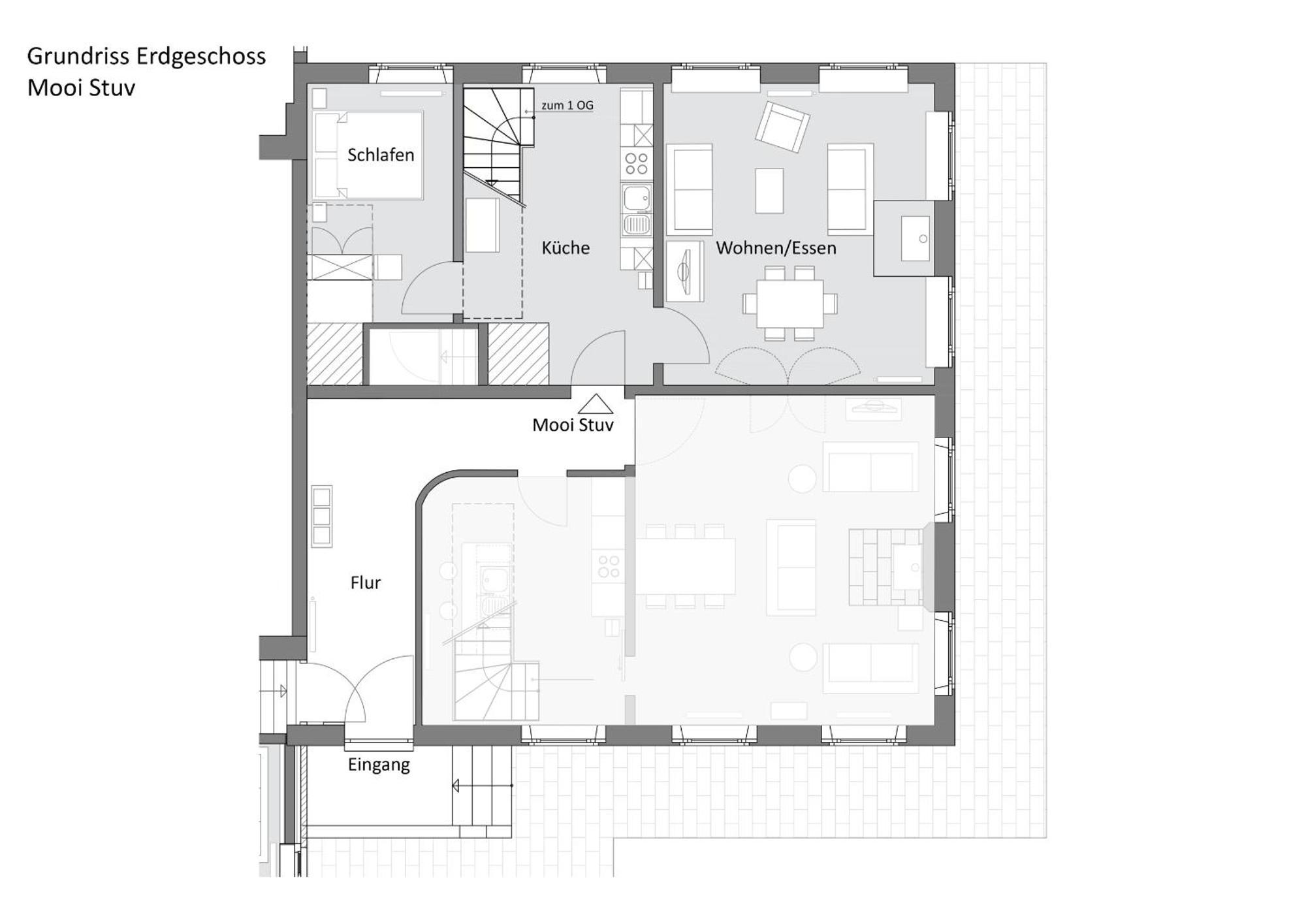Mooi Stuv , Maisonettenwohnung , Gulfhof , Kachelofen Norden Esterno foto